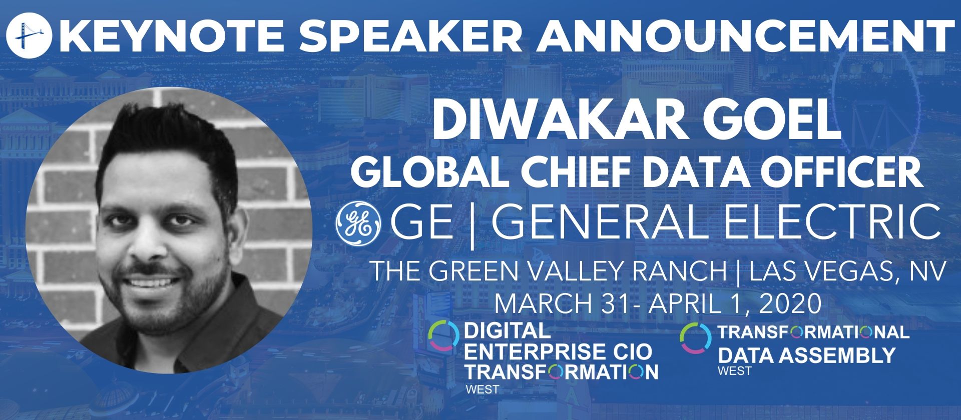 Welcome our Newest Keyntote Speaker, Diwakar Goel!