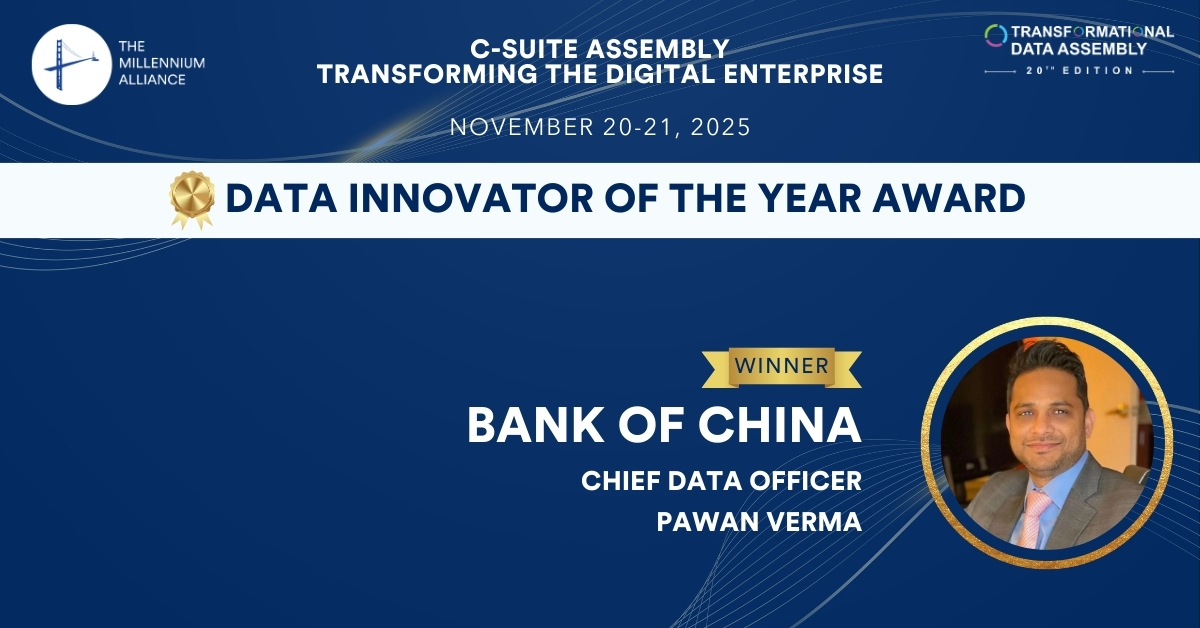 Pawan Verma, CDO at Industrial and Commercial Bank of China, Recognized as Our 2025 Data Innovator of the Year!